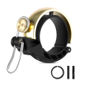 Bicycle Bell Retro Copper Bell Metal Clamp Safety Warning Alarm Gold. 
