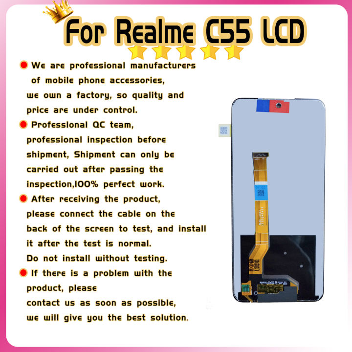 Discounts%206.72''%20For%20OPPO%20Realme%20C55%20RMX3710%20LCD%20Replacement%20Repair%20Parts%20Display%20Touch%20Screen%20Digitizer%20Assembly%20for%20RealmeC55%20LCD%20-%20Image%205