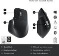 Logitech MX Master 3S | Wireless Performance Mouse, Ultra-Fast Scrolling, Ergo, 8K DPI, Track on Glass, Quiet Clicks, USB-C, Bluetooth, Windows, Linux, Chrome-Graphite. 
