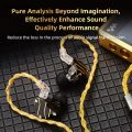 Sutuiying QKZ T1 Earphone Cable 200 Core Copper Silver-plated Upgrade Cable Fifty percent discount 0.75mm 3.5mm 2Pin Wired Headset For KZ ZSN ZS10 Pro EDX TRN. 