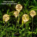 LED Solar Ball Lights 1P65 Waterproof Luminous Copper Wire Solar Garden Light Pathway Lights For Garden Lawn Decoration. 