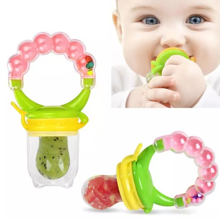 Mumlove Baby Rattle Pacifier Fresh Food Fruit Nibbler Feeder Teether -Baby Feeding Toy