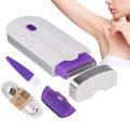 Portable Ladies Whole Body Epilator Laser Hair Removal Device Mini Electric Dual Head Blue Light Shaver. 
