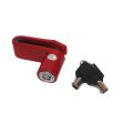 Red Disc Brake Lock For Two Wheelers. 