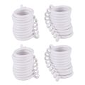 40X White 25mm Inner Plastic Curtain Rings. 