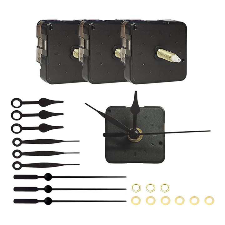 Battery Operated Clock Movement Kit Long Shaft 1Set Clock