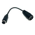 【LuckyBabyFans Store】1x 6pin Mini-Din Ps/2 Male To Din 5pin Female Adapter Connector Cable Mouse Keyboard Adapter. 