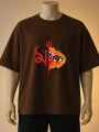 Durga Maa  Printed T-Shirt Black, Maroon, Brown T-Shirt. 
