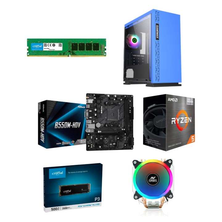 Limited Edition B550 Ryzen 5 5600G 500GB SSD 16GB RAM Gaming PC(Monitor Not Included)