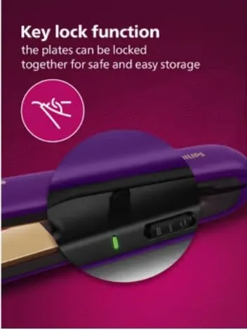 Philips%20%20Hair%20Straightener%20BHS336/00%20,2%20Temperature%20Setting%20,%20%20Kerashine%20Titanium%20Plate%20With%20Ionic%20-%20Image%205