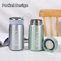 Portable Leak-proof Mini Thermos Cup Stainless Steel 257ml Vacuum Cup Pocket Design Durable Water Bottle Travel Outdoor. 