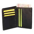 Mini Slim Wallet / PU Leather / Men Wallet | Black Solid Leather Bi Fold Slim Mini Wallet For Men | Wallet For Men. 