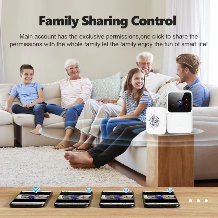 Bizzy%20Video%20Doorbell%20Camera%20with%20Chime%20WiFi%20Wireless%20Night%20Vision%20Smart%20Home%20Indoor%20Security%20Protection%20Rechargeable%20Battery%20Door%20Bell%20-%20Image%205