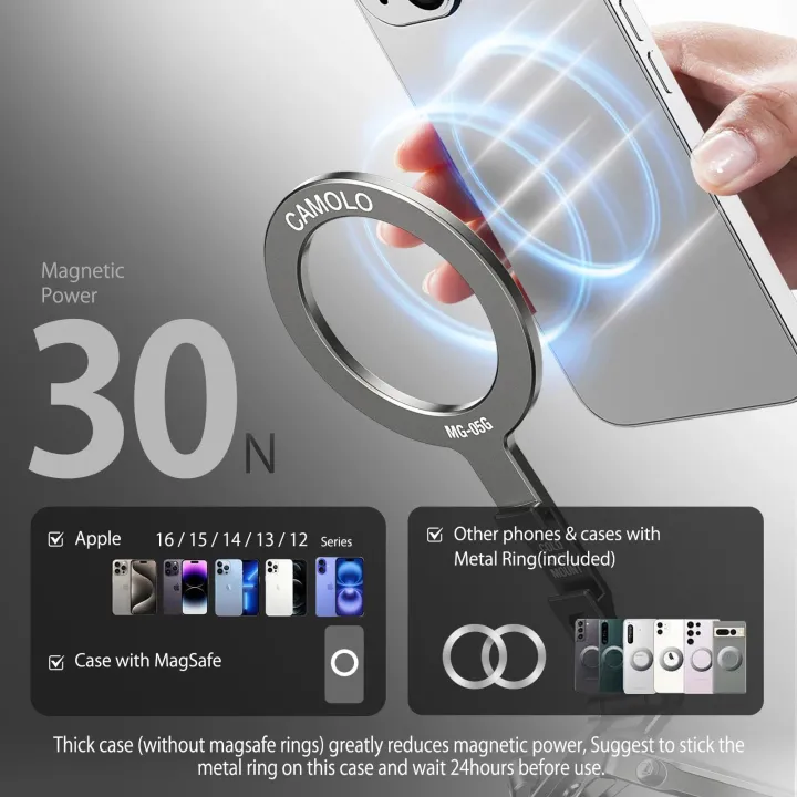 NEW%20Magnetic%20Pocket%20Phone%20Tripod%20with%20Hook%20Foldable%20Magsafe%20Phone%20Holder%20with%20Cold%20Shoe%20for%20iPhone%20Android%20HUAWEI%20Tripod%20Phone%20Stand%20-%20Image%204