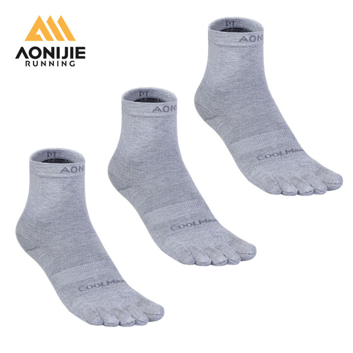 AONIJIE E4845 3 Pair/Set Unisex Toe Socks High Performance Athletic