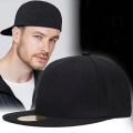 Cap (Topi) Unisex Hip Hop Caps  Fix round  Summer Sports Cricket Gym Dance Cotton Free Size Woolen Fashion Baseball (Black). 