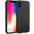 Silicone Case for iPhone X and XS, Shockproof, Anti-Scratch, Soft Microfiber Lining, Wireless Charging Support. 