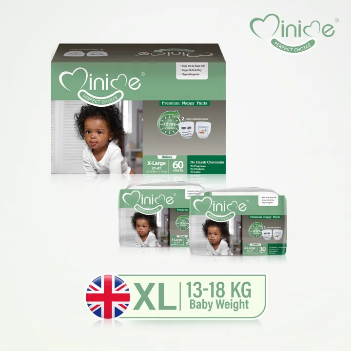 Minime%20Nappy%20Pants%20-%20XL%20-%20pack%20of%202%20-30%20pants,%2013-18%20kg%20%20baby%20weight,%20Premium%20Baby%20Diapers,%20Hypoallergenic,%20Fragrance%20Free%20-%20Image%202