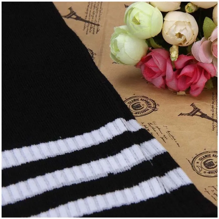 1%20Pair%20Thigh%20High%20Socks%20Over%20Knee%20Girls%20Football%20Socks%20(Black)%20-%20Image%205