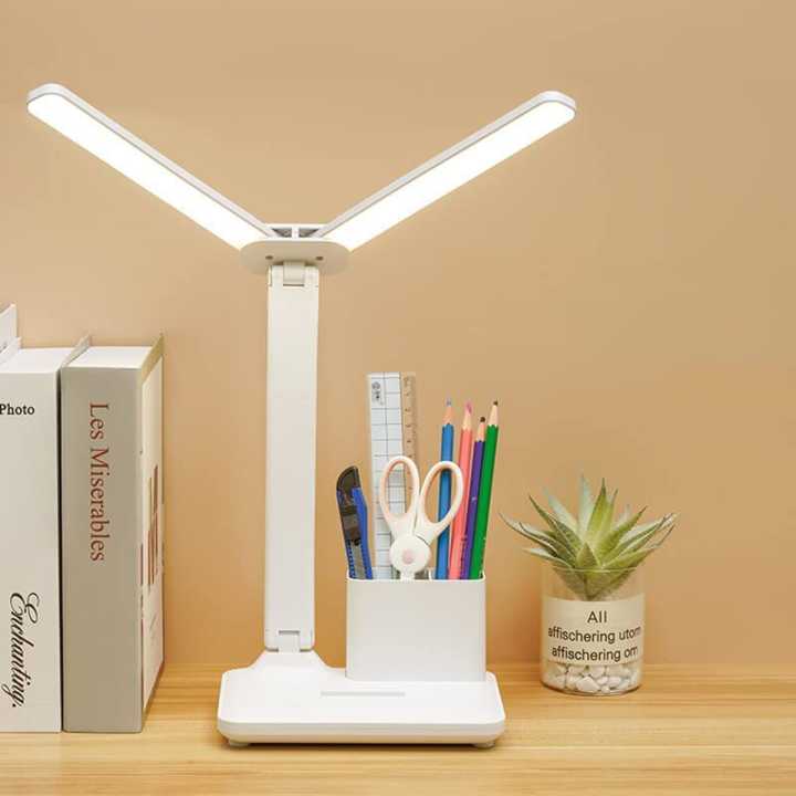 Table Lamp Table Light For Study With Pen Holder