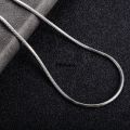 Difutagui 0.9/1.2/1.5/2/2.4mm Stainless Steel Square Snake Chain Special Necklace Silver Color For Men Women's Fashion Jewelry. 