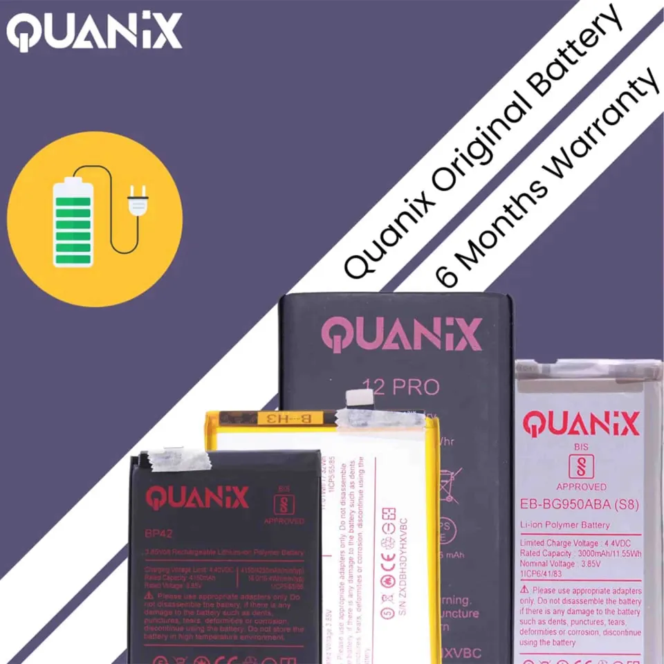 QUANIX Original Capacity Battery For Iphone Plus
