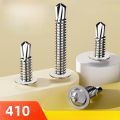 Fifty percent discount M4.2 #8 M4.8 #10Truss Head Sheet Metal Screws Assortment 410 Stainless Steel Self Tapping Drilling Screws for Metal Plastic Wood. 
