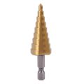 NAMUNY 6 pcs HSS Titanium Step Drill Bit Set & 2 pcs Automatic Center Punch. 