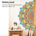 Colourful Mandala Lotus Wall Stickers, Home Room Decoration, Meditation, Stickers Wall Stickers, Yoga Studio Poster. 