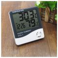 Digital Hygrometer Thermometer Humidity Meter With Clock LCD Display. 