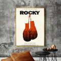 Rocky Inspirational Classic Movie Poster Prints Bedroom Office Living Room Art Wall Painting Home Decoration Sticker. 