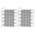 ZOROOM 2 x 10Pcs 5050 SMD 3 LED Module LED Strip String Light Waterproof DC 12V Cool White. 
