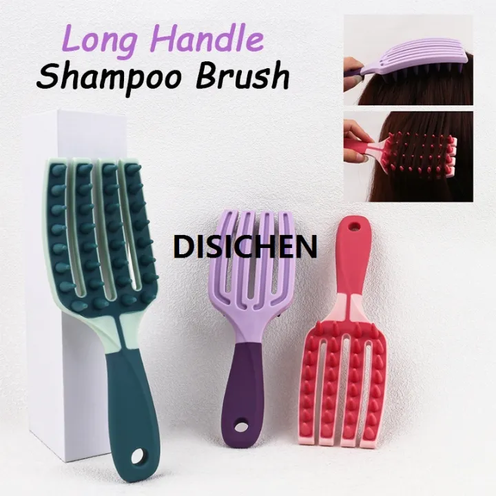 DISICHEN%201pcs%20Extended%20Handle%20Silicone%20Shampoo%20Brush%20Scalp%20Massage%20Soft%20Wide%20Teeth%20Head%20Wash%20Long%20Handle%20Shower%20Head%20Scrubber%20Hair%20Tool%20Luxury%20-%20Image%202