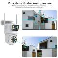 New models on sale 4K 8MP Dual Lens WiFi Camera-Full HD, PTZ Dual Screen, AI Human Auto Tracking, Outdoor Security Video Surveillance Camera Tuya. 