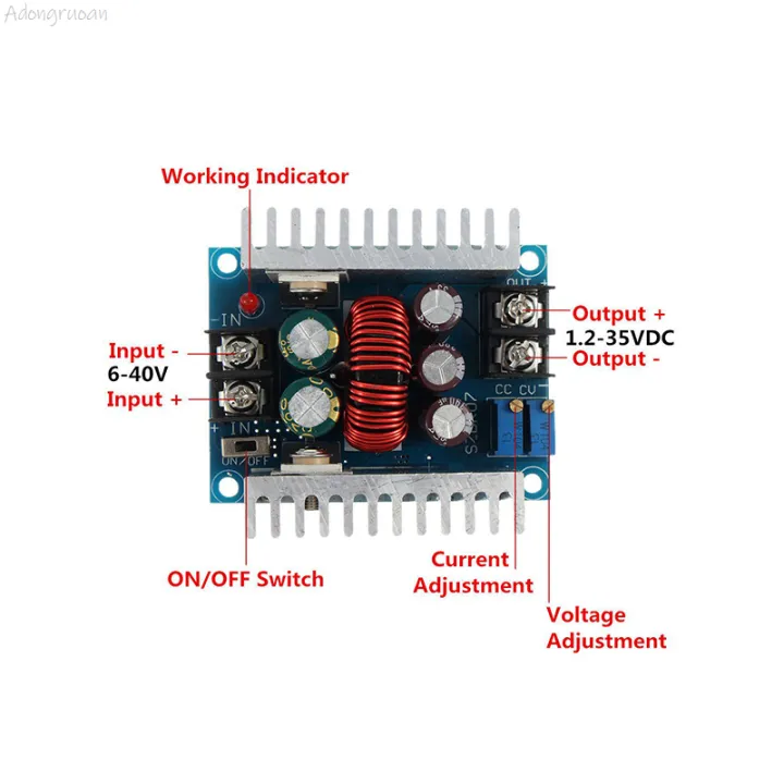 NEW%20Adongruoan%20DC%20300W%2020A%20CC%20CV%20Constant%20Current%20Adjustable%20Step%20Down%20Converter%20Voltage%20Buck%20Current%20Source%20Module%20-%20Image%206