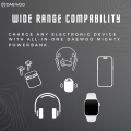 Daewoo Mighty 1000 | 10000 mAh Power Bank | 22.5W Fast Charging | Type C Output Input | Attached Cable Port C Lightning | 1 Year Warranty | PD QC 3.0 | Lithium Polymer. 