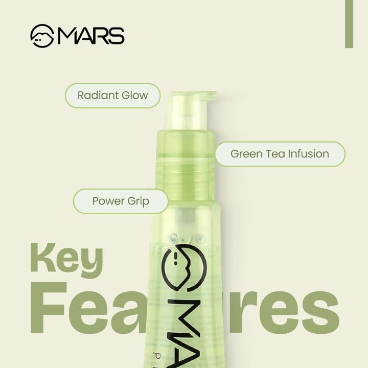 MARS%20Glow%20O'%20Clock%20Gel%20Primer%20for%20Face%20Makeup%20%7C%20Enriched%20with%20Green%20Tea%20Extracts%20%7C%20Dewy%20Primer%20%7C%20Long%20Lasting%20%7C%20Power%20Grip%20%7C%20Ideal%20for%20Dry%20Skin%20(30ml)%20-%20Image%204