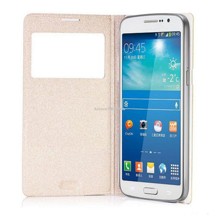 Asinrn ERosIon Smart View Flip Cover Leather Phone Case For Samsung Galaxy S4 Mini S4 S 4 S4mini GT I9190 I9192 I9195 I9500 GT-I9190 GT-I9192