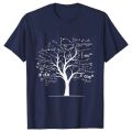 HOT Calculus Algebra Tree Math Teacher Geek T Shirts Graphic Tops Streetwear Men's Clothing Short Sleeve Tees Summer T-shirt Men. 