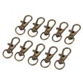 10pcs Metal Clasp Swivel Trigger Clips Snap Hooks Key Ring Bags DIY Craft Copper. 