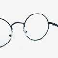 Unisex Black Color Round Shaped Blue Ray Cut Glasses. 