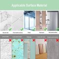 Self Adhesive Acrylic Plastic Wall  Mirrors 40 * 30 (Silver). 
