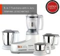 PANASONIC MX-AC400 White 550 Watt Juicer Mixer Grinder With 4 Jars (White). 