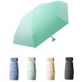 Lightweight 6 Ribs Mini UV Sun Umbrella Compact Candy Color Hand Operated Parasol UV Protection Portable Folding Pocket Umbrella Outdoor. 