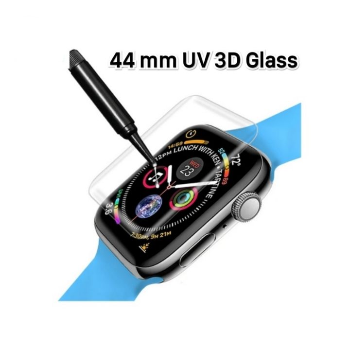 UV Curved Liquid Full Glass For Apple Watch 44mm