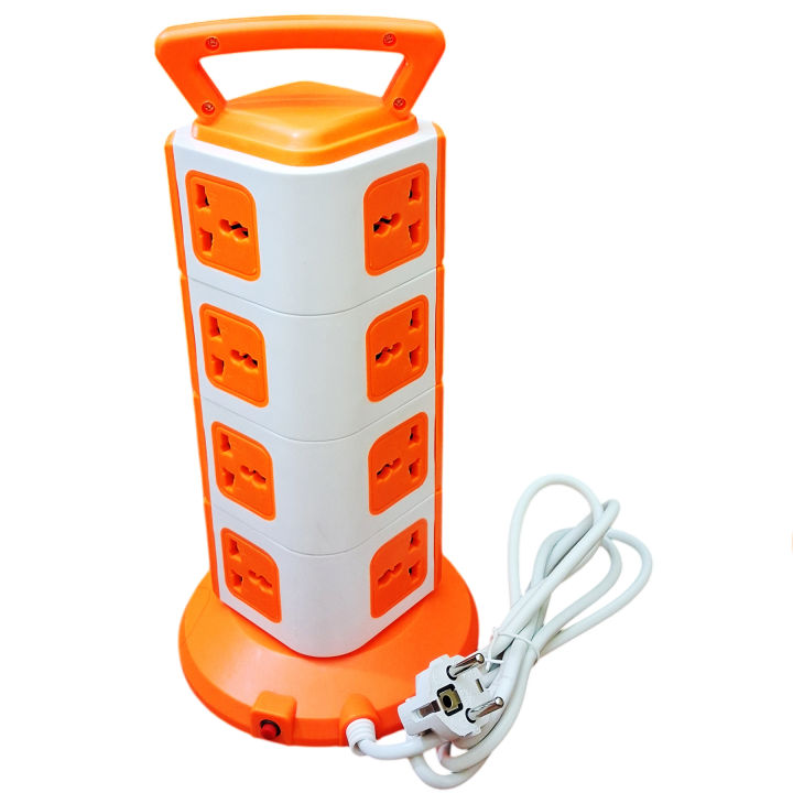 Vertical Power Strip Multiplug with 15 AC Outlets, 2 USB Ports ...