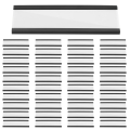 100 Pack Magnetic Label Holder C Channel Magnetic Labels, Magnetic Data Card Holder with Clear Plastic Protector. 