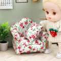 1/12 Scale Doll House Miniature Single Sofa with Pillow. 