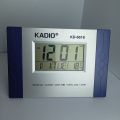 Digital Table + Wall Alarm Clock Kadio 6618 Temprature, Calendar, Count down, Alarm Multicuntional Digital Clock Blue & Gray Color. 