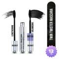 Hilary Rhoda Twin Twister Mascara Waterproof Volumizing Lengthening Mascara for Women Beauty Makeup Cosmetics. 